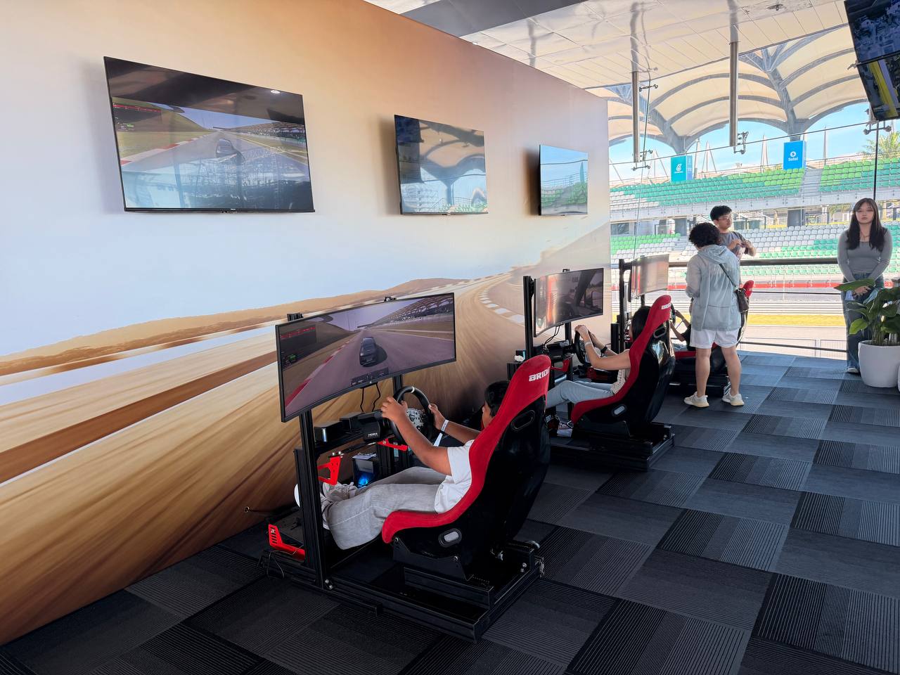 Live leaderboard displayed on television screens during the Zeekr Owners' Track Day